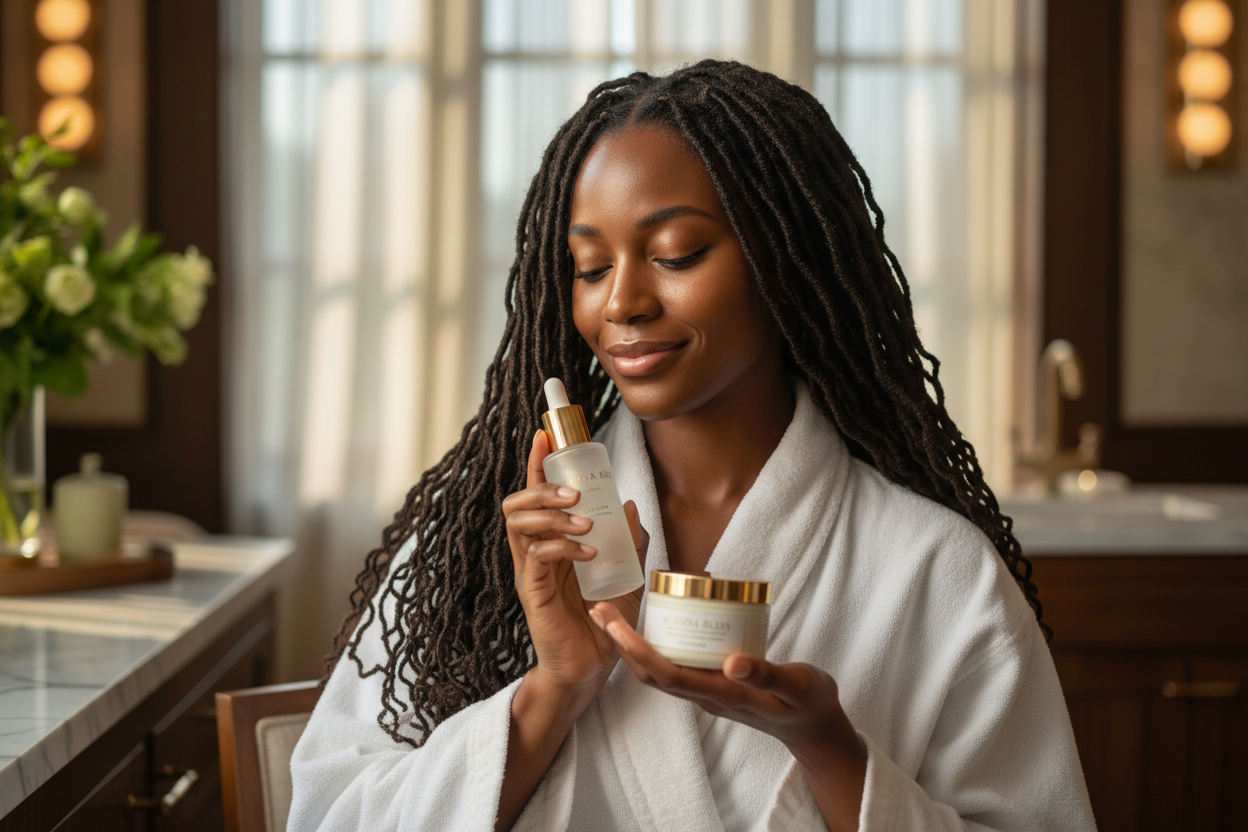 Premium skincare with locs 2